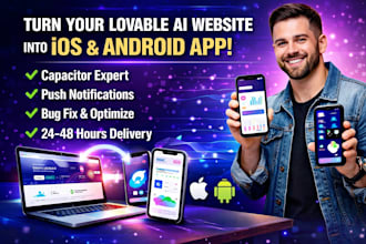 convert web app to ios android using capacitor for lovable ai apps