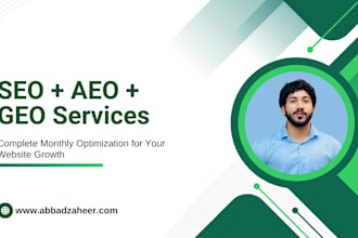 do monthly SEO, aeo and GEO optimization for your website