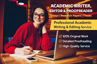 edit and proofread the theses and academic writing
