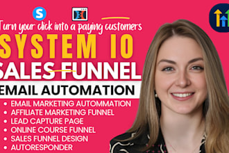 build systeme io sales funnel, systeme io landing page, systeme io website