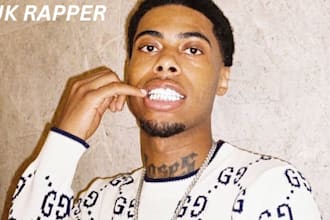 be your professional uk rapper singer and ghostwriter for drill trap or rnb