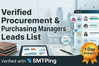 provide verified procurement purchasing managers leads list