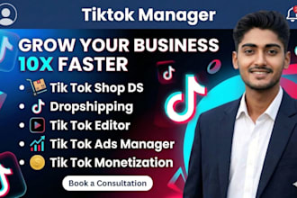 be tiktok marketing manager  to increase sales and business growth
