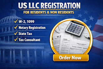 register your US llc with ein, tax, and notary support