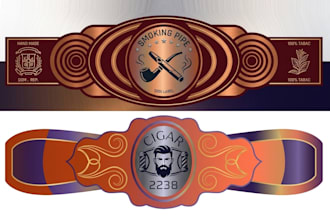 do make modern cigar bands, cigar label, cigar box and cigar logo design