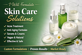 formulate skincare that solves acne anti aging serum, cream, vegan, natural