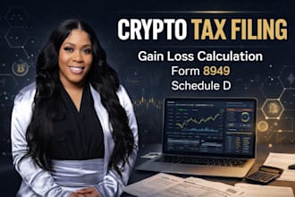 do complete crypto tax filing, gain loss calculation, form 8949, schedule d