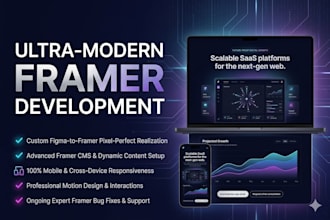 do animated figma to webflow framer ecommerce business landing page