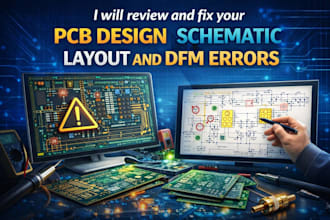 review and fix your pcb design schematic layout and dfm errors