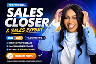 be sales closer salesperson sales representative  b2b sales rep telemarketing