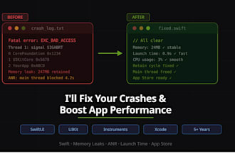 fix crashes and enhance mobile app performance