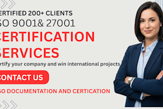 prepare iso 9001,27001 documents for audit certification