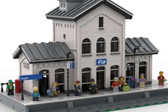 design a custom 3d lego moc with bricklink studio file and pdf instructions