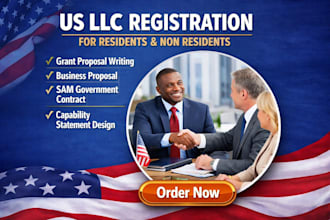 do US llc registration, sam gov, grant proposal, capability statement