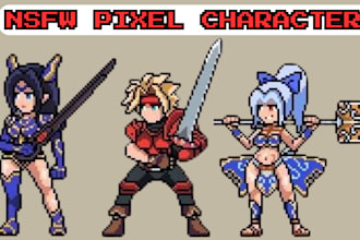 nsfw character animation 2d pixel character maker sprite sheet pixel animation