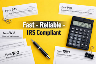 file form 941, 940, w2 and 1099 nec accurately for your business