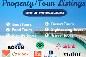 list and optimize your tours on getyourguide klook airbnb bokun viator vrbo etc