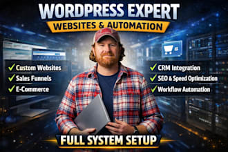 setup wordpress CRM automation, workflows, zapier, API and webhook integrations