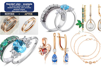 do retouch jewelry product photos for your online store
