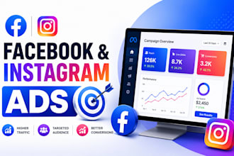 run a facebook ad campaign, meta ads, and instagram ads for a local business