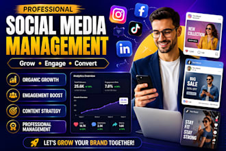 boost social media marketing and organic growth as social media manager
