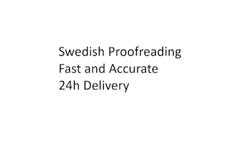 proofread your swedish text within 24 hours