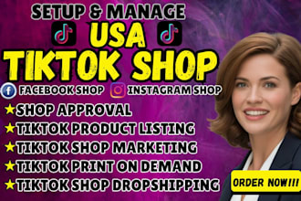 set up USA tiktok shop for non US sellers and be your business representative