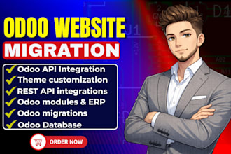 setup odoo customization, odoo migration, odoo modules, API integration