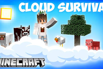 design a minecraft youtube thumbnail that gets more clicks