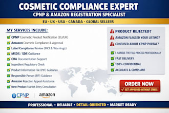 register or notify your cosmetic products on cpnp or amazon compliance
