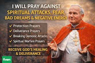 pray against spiritual attacks, fear, bad dreams, evil spell and negative energy