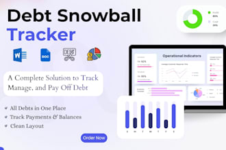 create a debt snowball tracker with dashboard and analytics