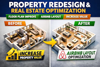 redesign property higher value airbnb layout and floor plans property redesign