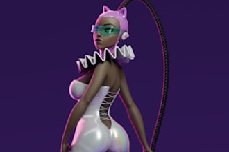 create a stylized 3d character for games