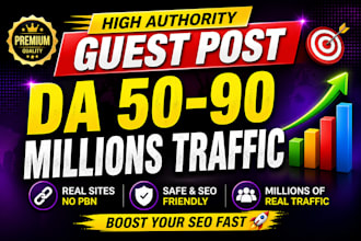 publish high authority guest post on real traffic sites