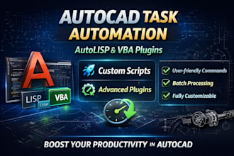 automate autocad tasks with custom autolisp and vba plugins