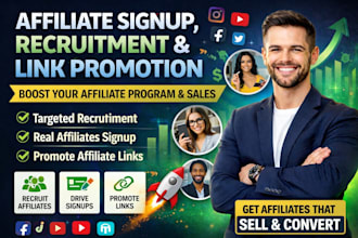 do affiliate recruitment, affiliate signup, affiliate link promotion