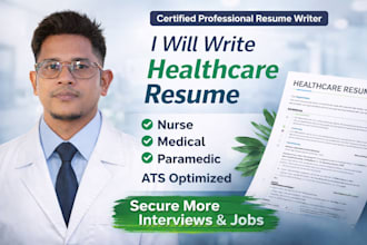 write ats resume for healthcare jobs nurse medical paramedic