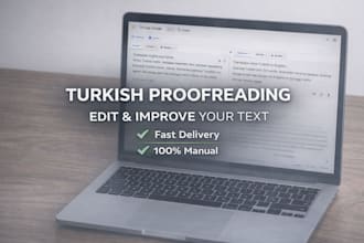proofread and edit turkish texts professionally