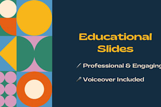 design professional educational slides with voiceover