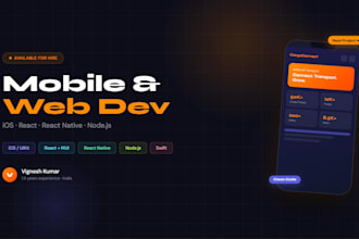 build ios and react web applications