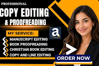 professionally proofread and copy edit your book manuscript for amazon KDP
