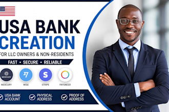 do USA bank creation mercury wise physical address with proof of address