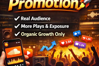 do soundcloud promotion and music promotion for audience growth