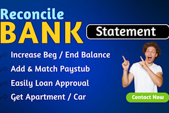 reconcile bank statement PDF to editable format