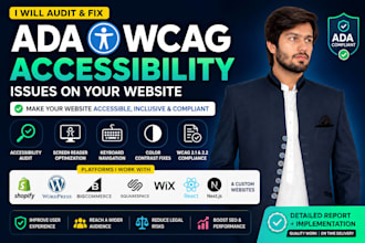 audit and fix shopify website accessibility for ada wcag compliance
