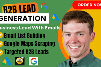 scrape google map data for lead generation, b2b data extraction