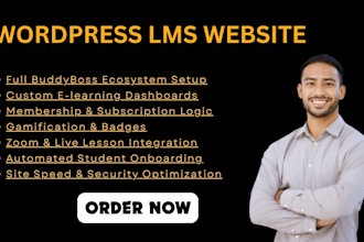setup a membership website using buddyboss tutor lms or memberpress