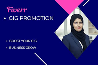 promote your fiverr gig to increase traffic, ranking and sales