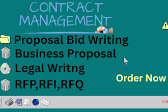 write your rfp, rfi, rfq, bid proposal or government contract